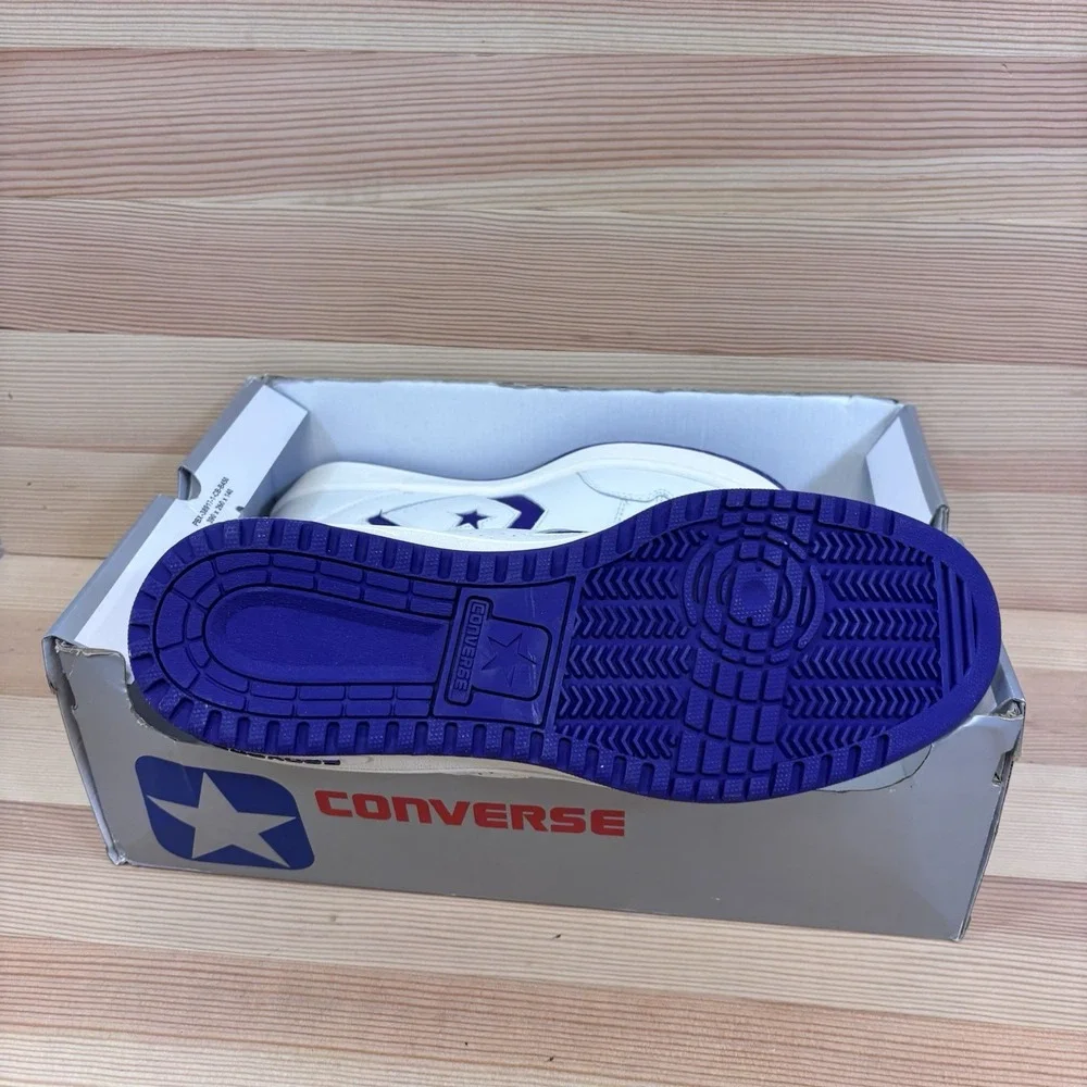 Converse Mens Weapon Mid  Mens Size 13 Vintage White Court Purple A11211C